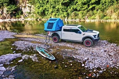 4-personers taktält med hårt skal